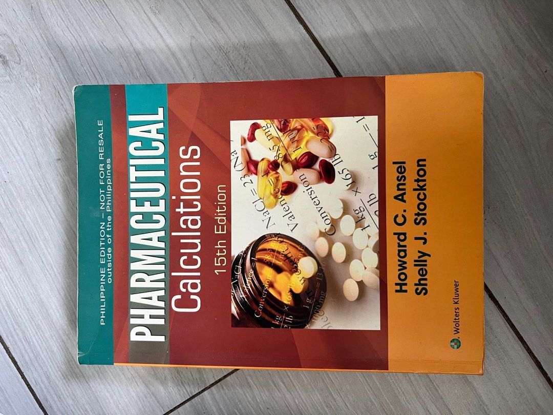Pharmacy Books (Category: Textbooks) located in Antipolo. Submitted by captainiodied (Listing ID 1273999824, Image 3). Description: Pharmacy books (mostly first year books and board exam reviewers) Board Exam Reviewers: 4 Manor Review Center books (questions, answers, side by side, horizontal) - P1000 PIOTS V1 - P300 First Year Textbooks: Mathematics in the Modern World - SOLD Ansel's Pharmaceutical Calculations 15th edition - SOLD Ansel's Pharma