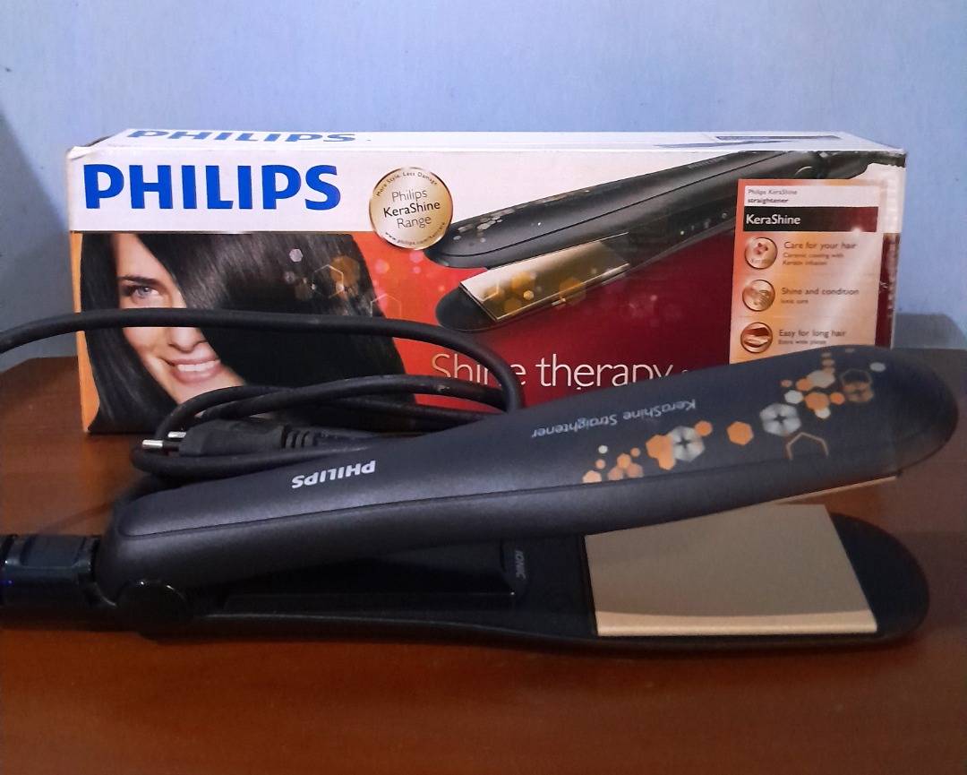 Catok philips shop kerashine straightener