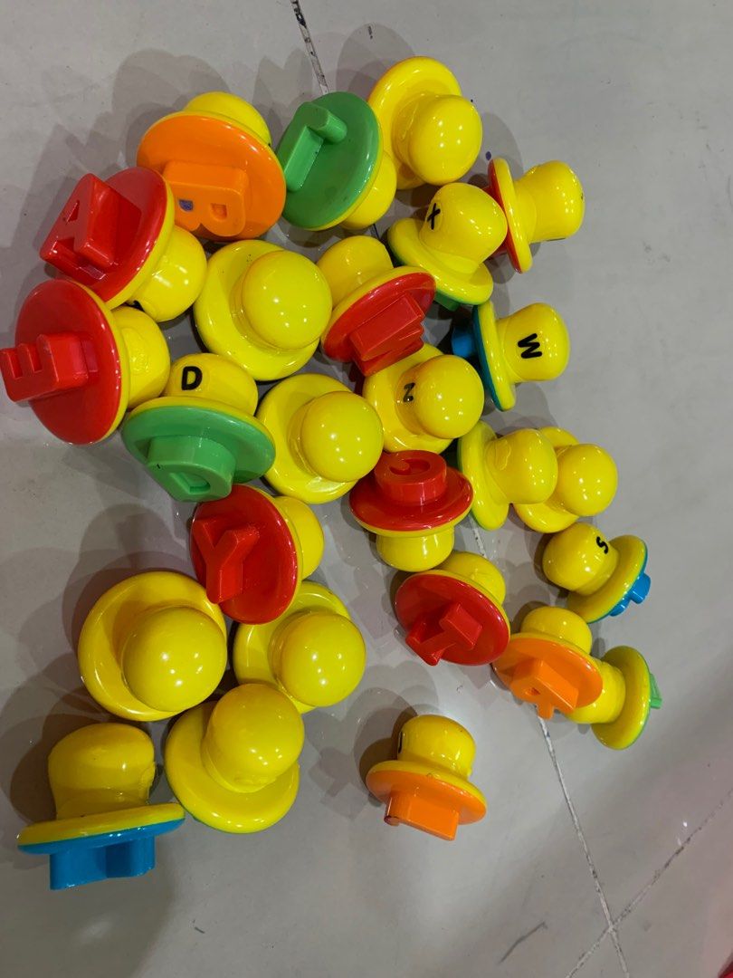 Play doh Alphabet stamps, Hobbies & Toys, Toys & Games on Carousell