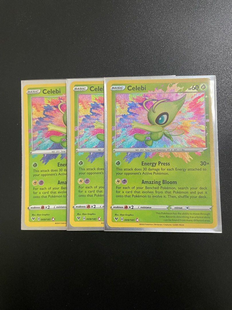 rare celebi pokemon card Amazon.com: Celebi Vmax & V Chilling Reign - Pokemon Ultra Rare Card Lot
