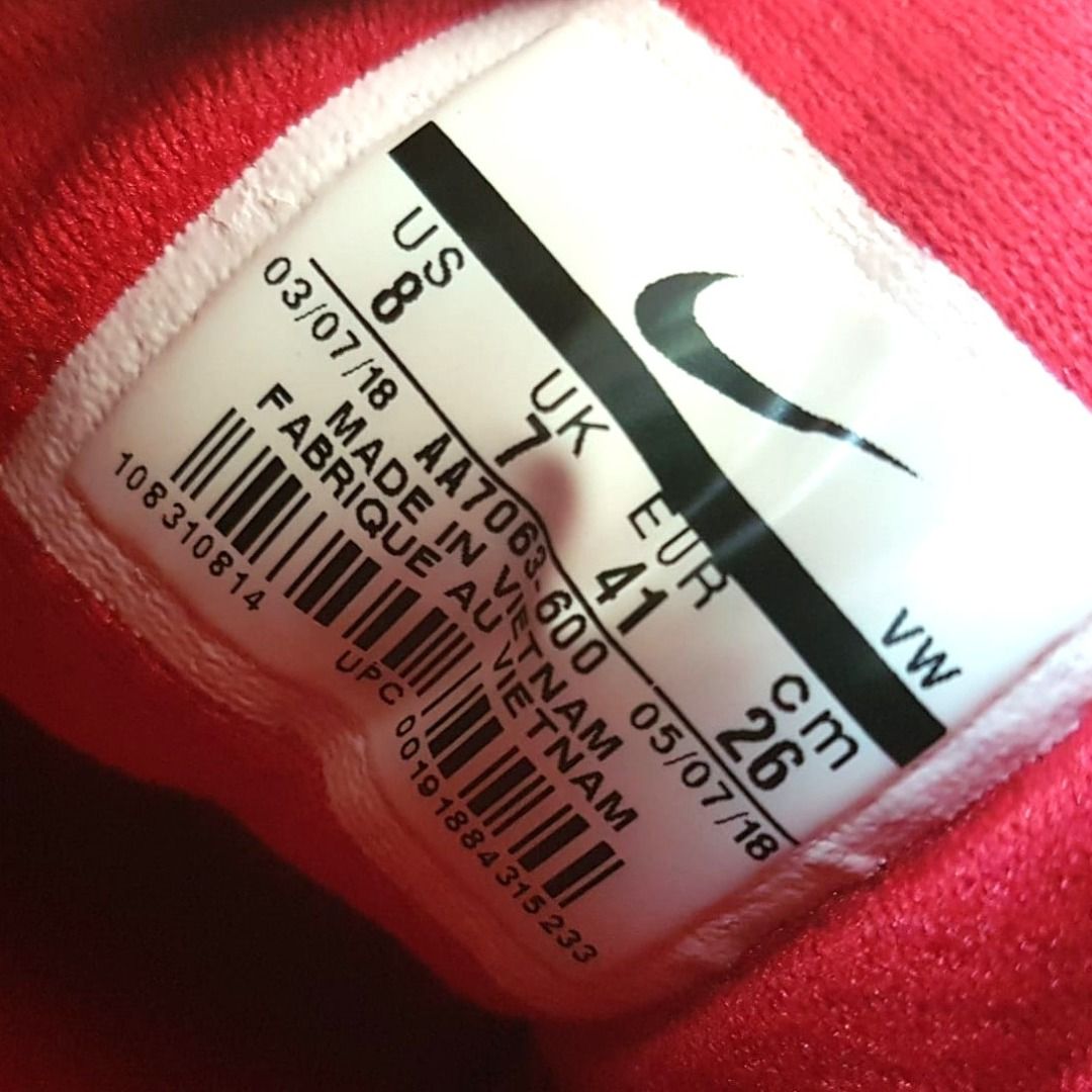 Premium NIKE Training Shoes Red Black White Retaliation Model UK