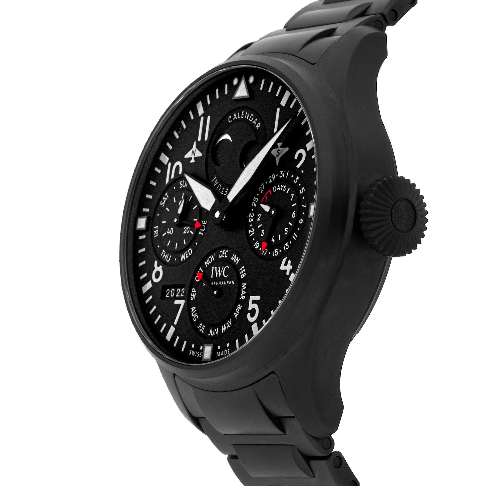 Pre Owned IWC Big Pilots Perpetual Calendar Top Gun Ceratani