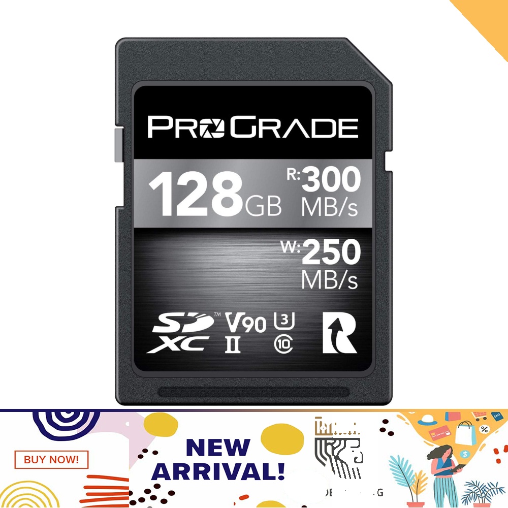 ProGrade Digital SD Card V90 (128GB) Up To 250MB/s Write Speed And 300