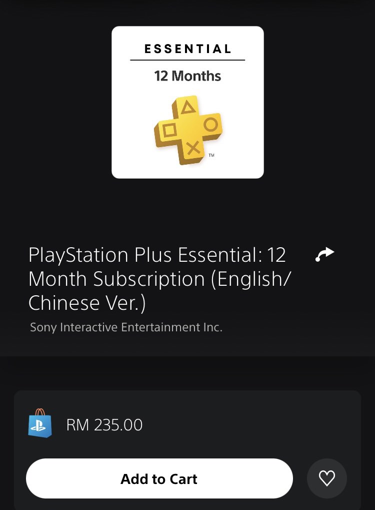 Ps plus 1 bulan sale
