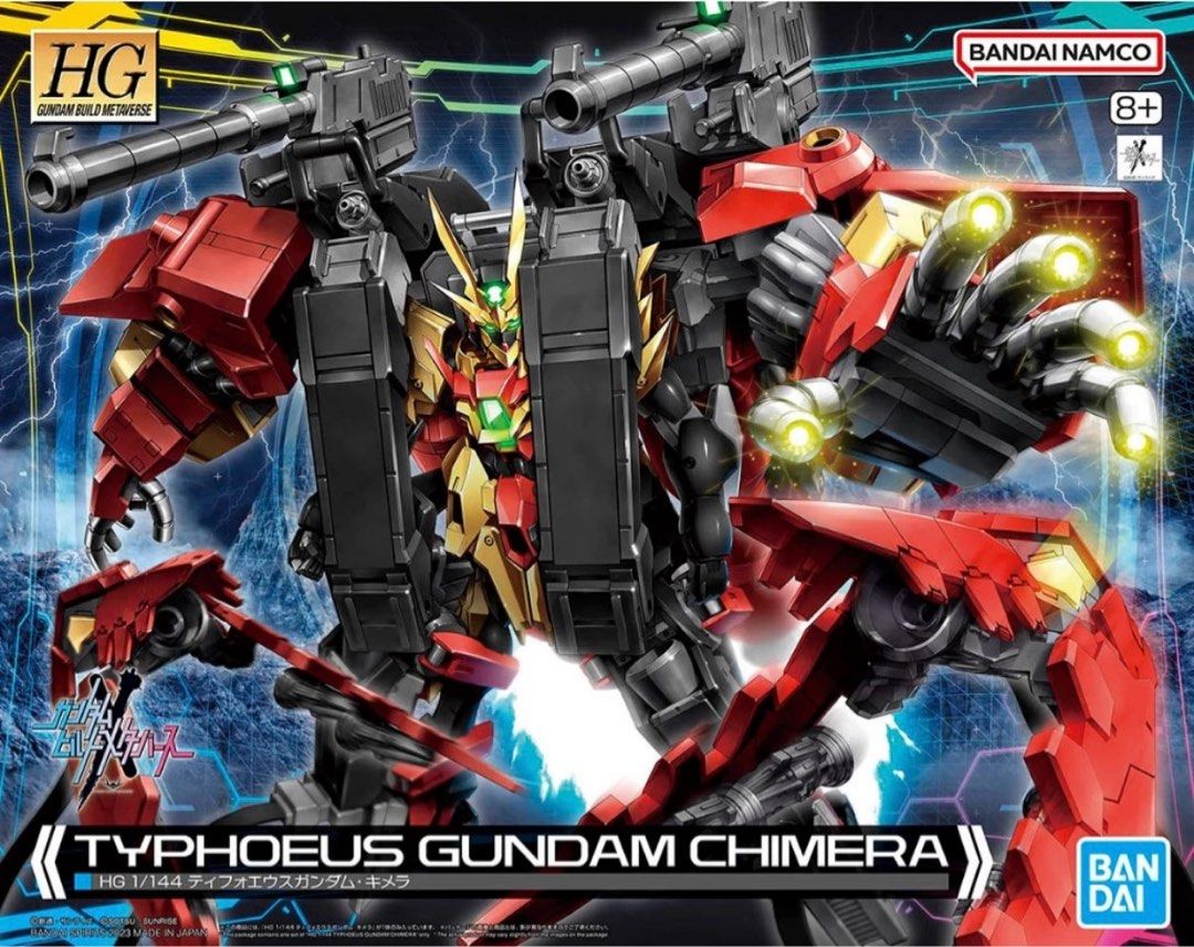 [Ready Stock!] HG 1/144 Gundam Build Metaverse Typhoeus Gundam Chimera - Bandai Namco Plastic Model Kit (Category: Toys & Collectibles) located in Singapore. Submitted by wills.enterprise (Listing ID 1274031734, Image 1). Description: Ready Stock! Collections 📍Meet-up: - Woodlands MRT, Sunday-Wednesday, 9 pm; Thursday-Saturday, between 3-7pm.
