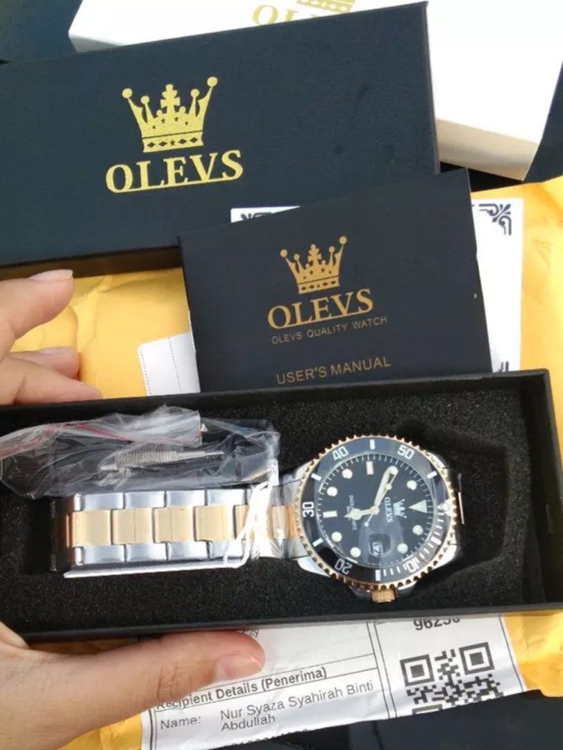 ROLEX Jam Tangan Lelaki Original Waterproof Watch Men Quartz