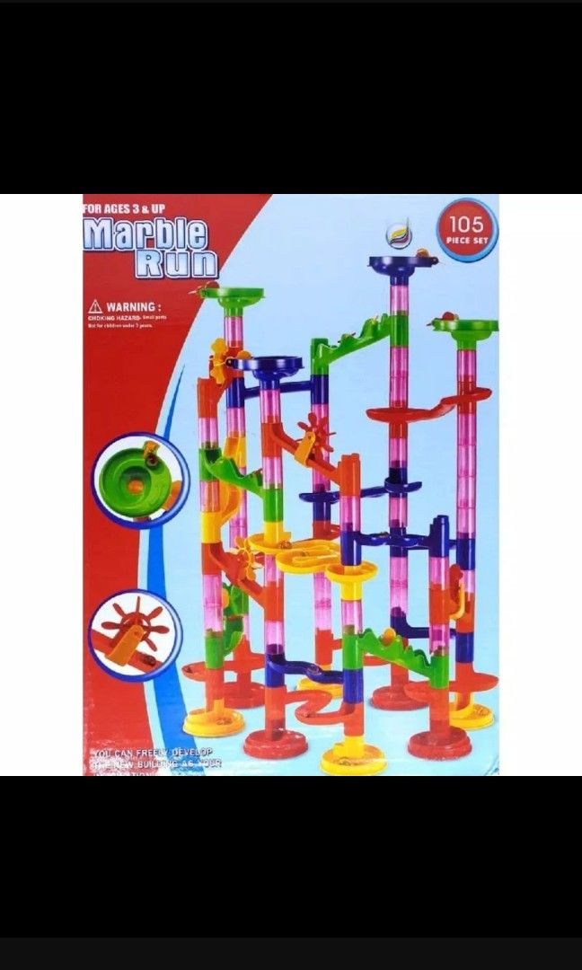 SALE PL Mainan marble run susun pipa lengkap Toys Collectibles