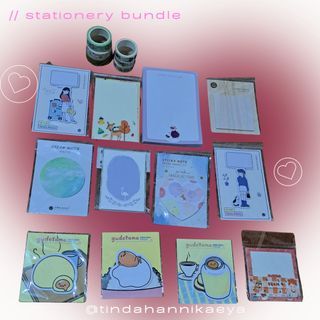 [SALE] Stationery Bundle - Washi Tapes, Stickers, Sticky Notes, Notepads