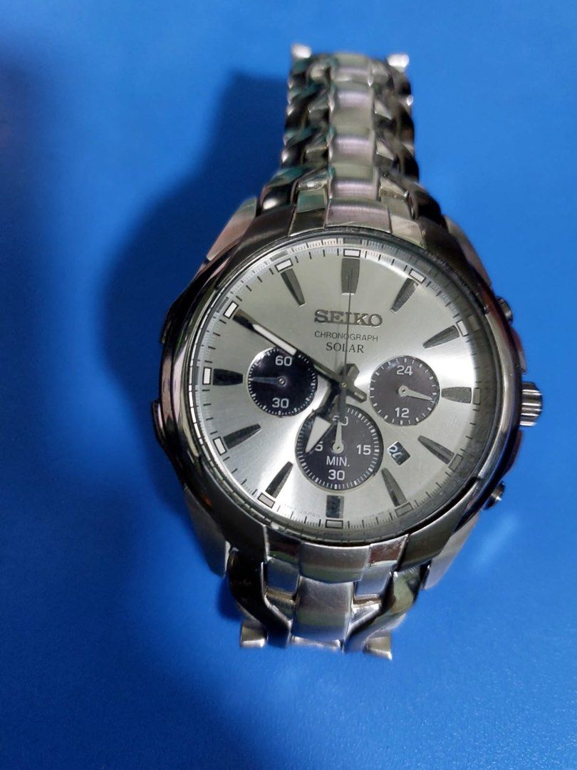 Seiko solar chronograph V175 0EK0 Men s Fashion Watches