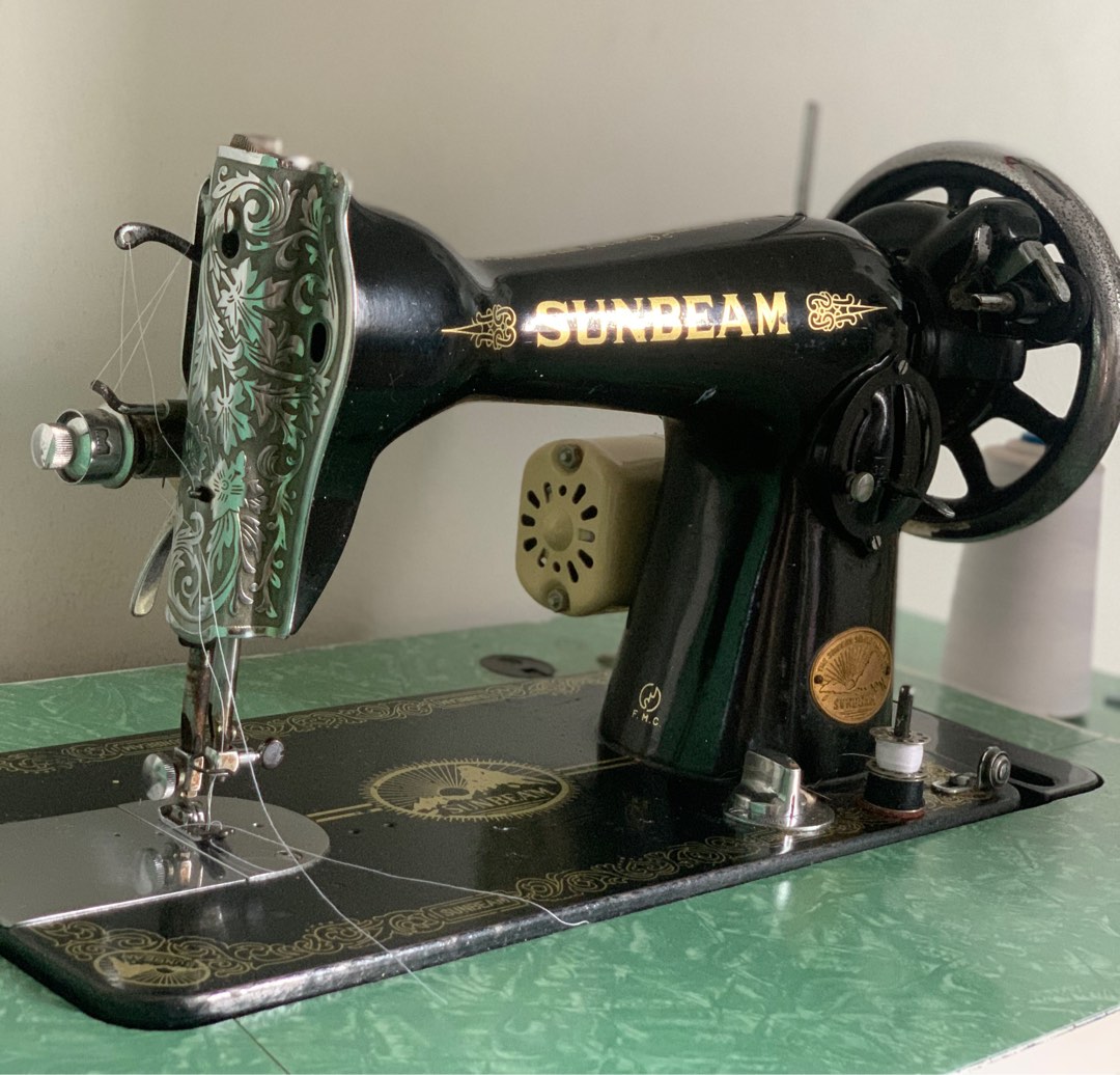 Sewing Machine Antique Sunbeam (Upgraded to Electrical Motor