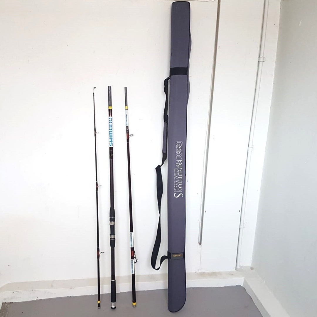 Shimano & Surecatch Fishing Rod, Model No: PKC3603, 12 feet long, with  Surecatch SC887 carrying case, Telescopic 3 Section Rod, Professional  Fishing