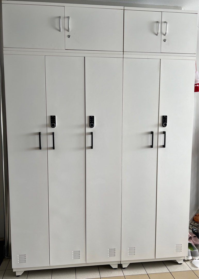 Sleek shoe racks cabinets with lock Furniture Home Living
