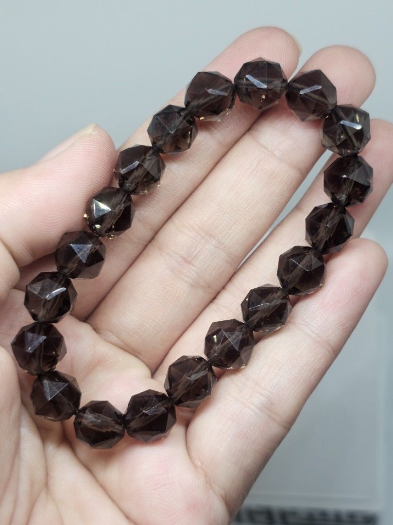 Smoky quartz shop crystal bracelet
