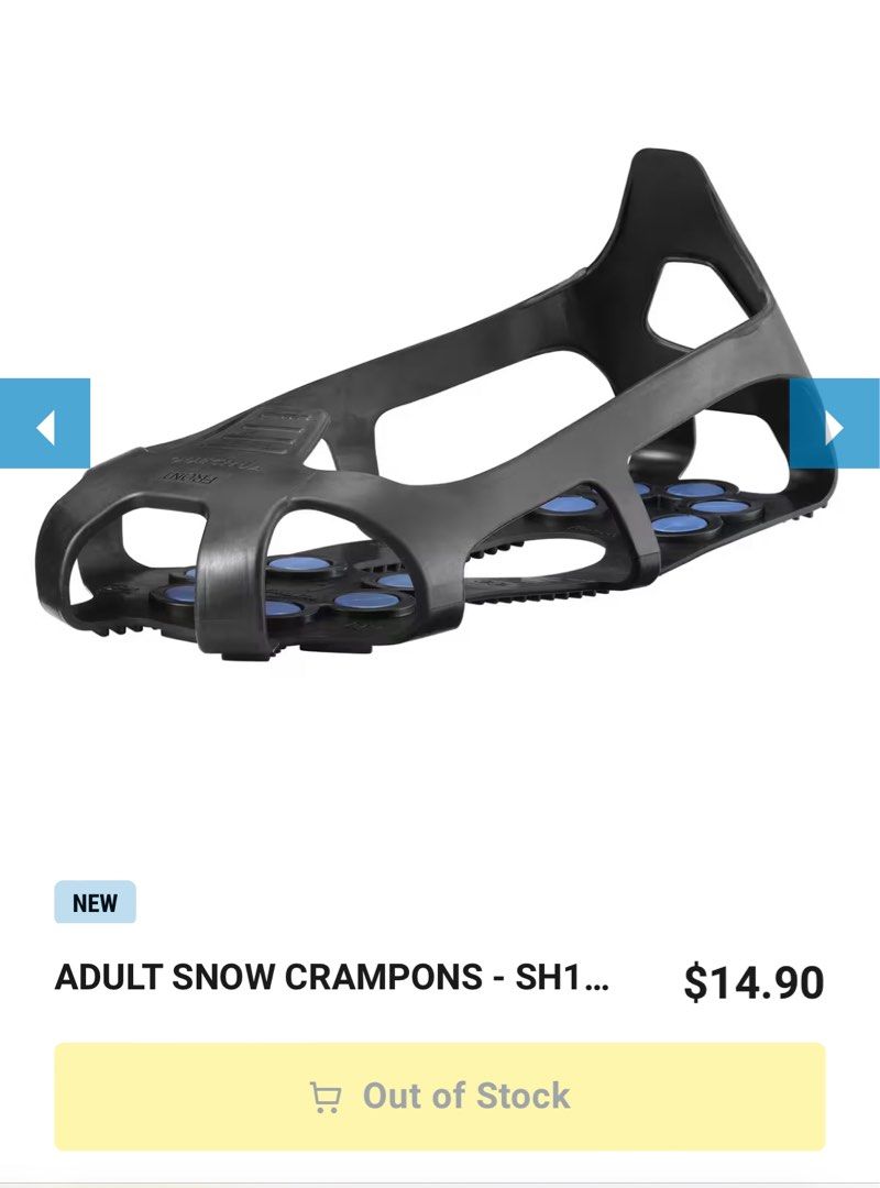 Snow Crampons Size L Decathlon SH100 Sports Equipment Other