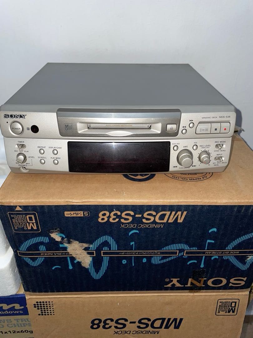 Sony 新力MDS-S38 MiniDisc Deck MD Recorder MD Player, 家庭電器