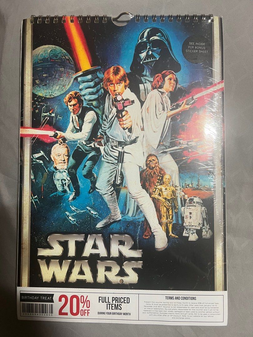 Star Wars Calendar from typo Hobbies Toys Memorabilia
