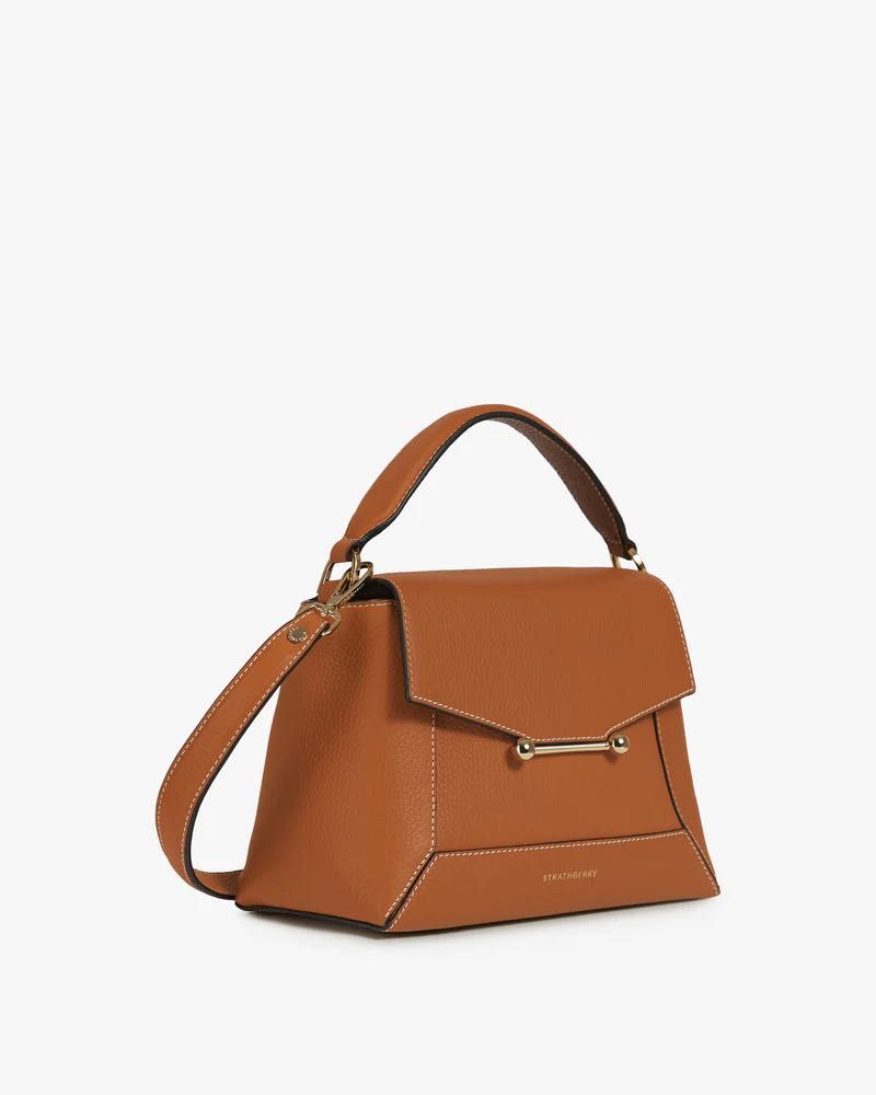 Strathberry - MOSAIC BAG (Colour: Tan with Vanilla Stitch), 名牌, 手袋及銀包-  Carousell
