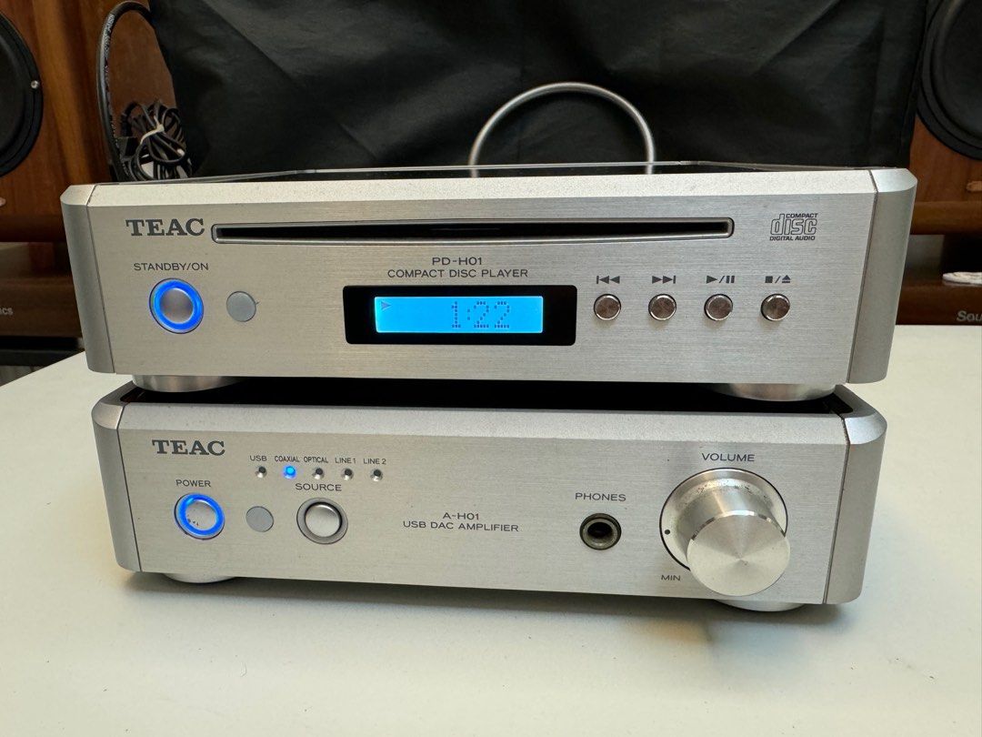 Teac A-H01 USB DAC AMPLIFIER解碼耳擴& PD-H01 COMPACT DISC