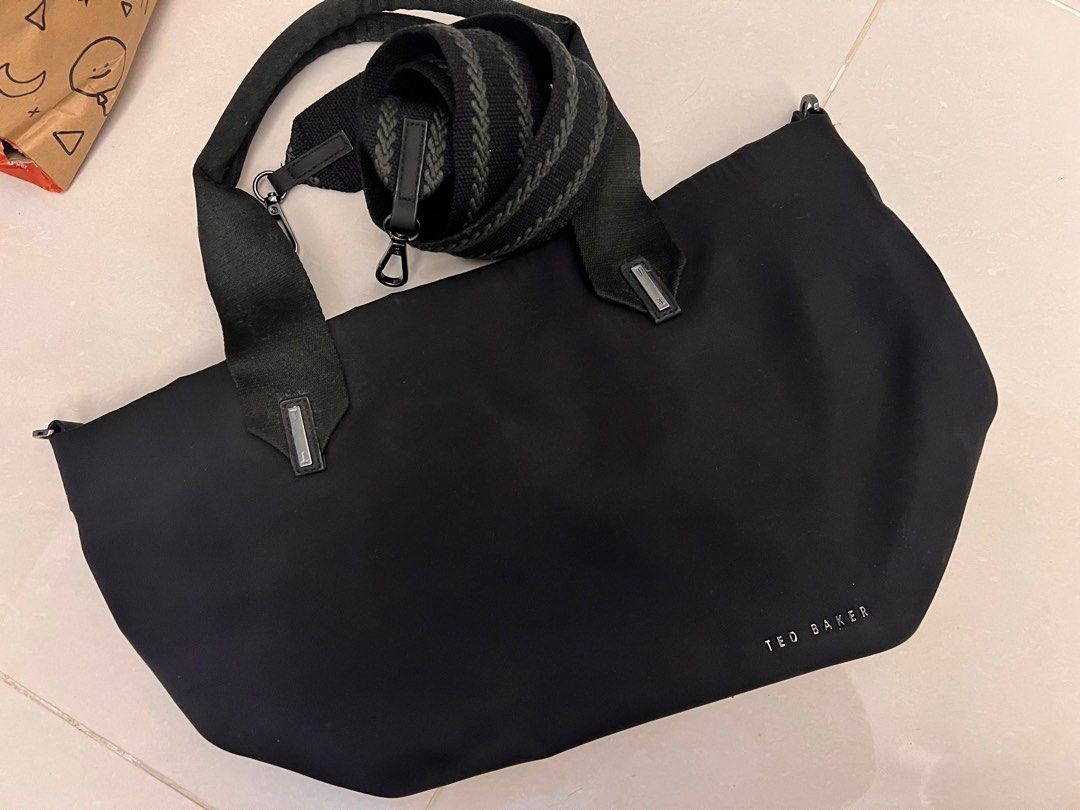 TED BAKER MACIEYY NYLON TOTE BAG BLACK