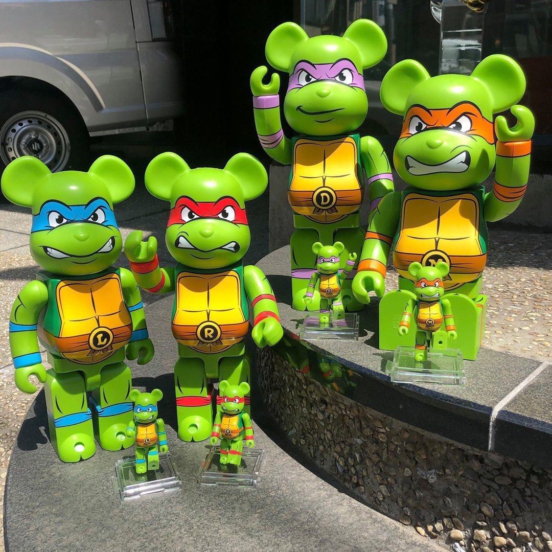 TMNT set 400% + 100% teenage mutant ninja turtle Donatello Michelangelo ...