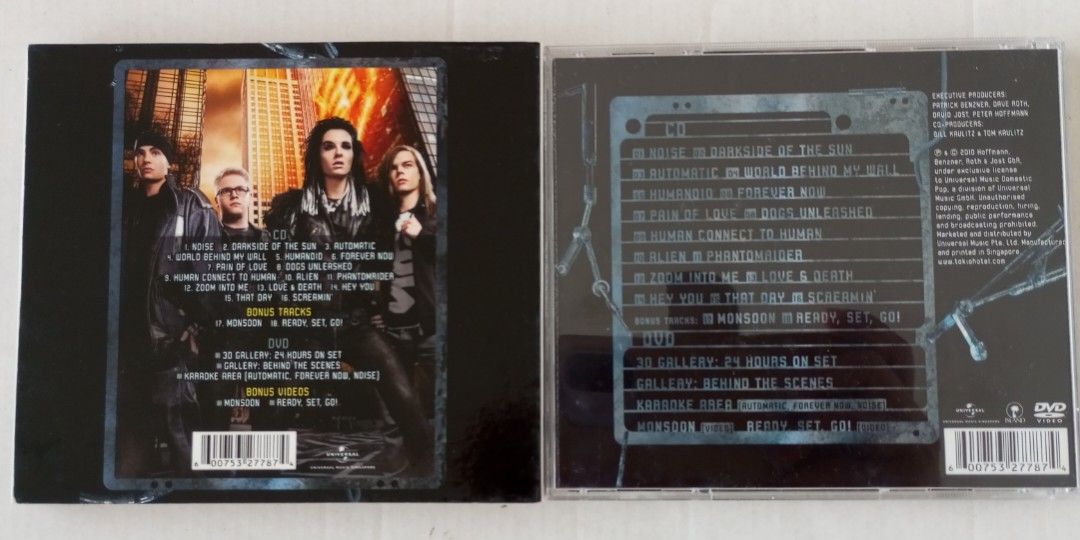 Tokio Hotel Humanoid Special Limited Edition CD+DVD With Bonus Tracks