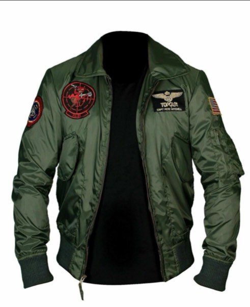 Top Gun maverick nylon flight jacket Men s Fashion Coats