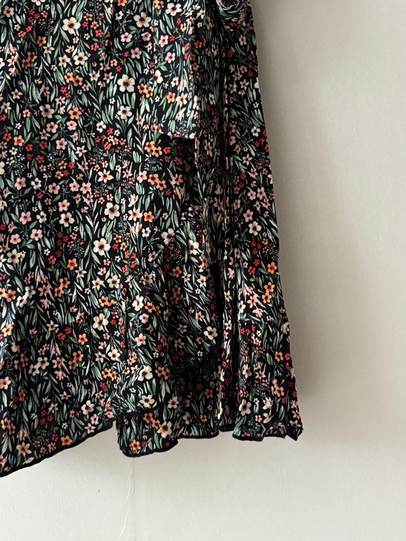 Topshop floral shop ruffle dress