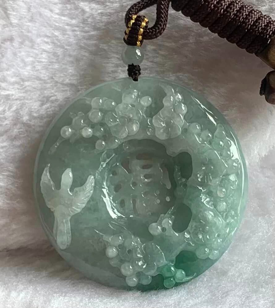 Doubly fortunate clearance jadeite necklace