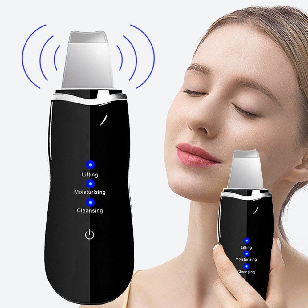 Ultrasonic facial shovel machine Iontophoresis Skin scrubber