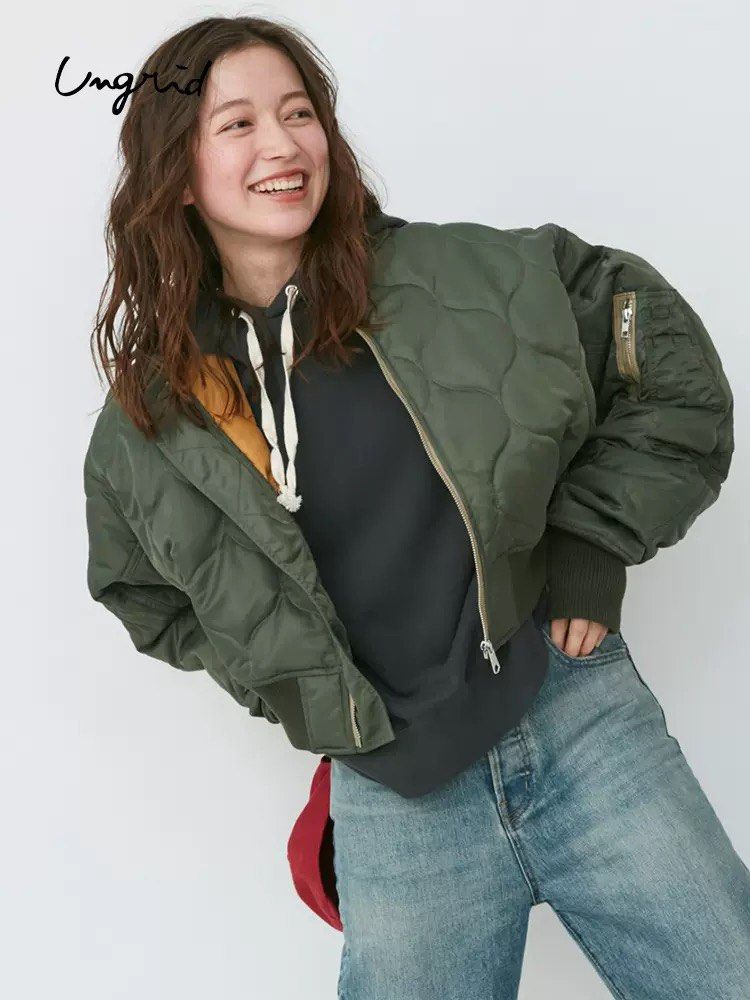 🈹🇯🇵 Japan Brand Ungrid MA1 green Jacket, 女裝, 上衣, 其他上衣