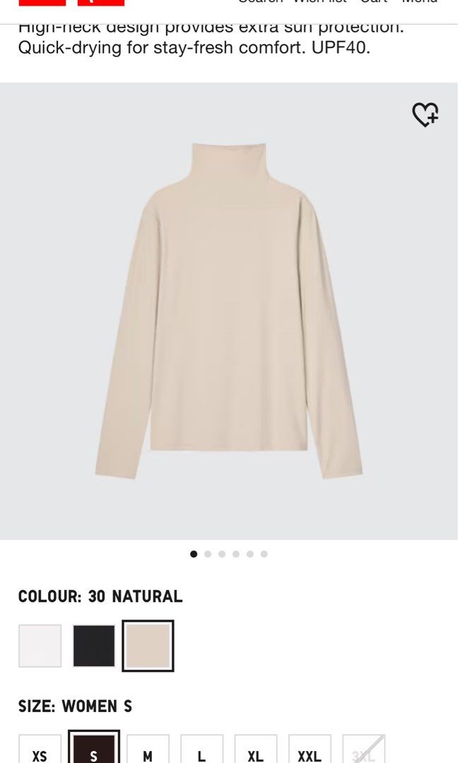 Uniqlo airism turtleneck discount