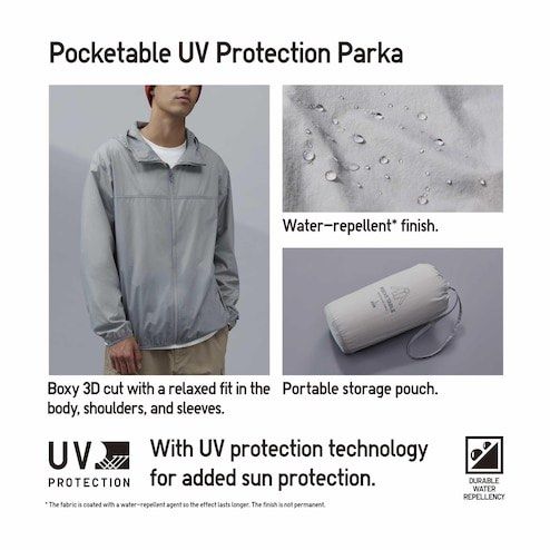 Pocketable uv sale protection parka