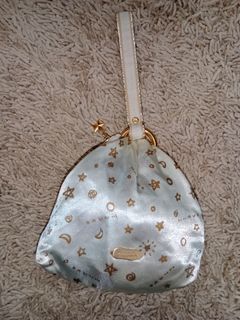🏷️ CUTENESS OVERLOAD 🏷️  Japan Silk Bucket Hand Bag with Gold Accents ⭐🇯🇵