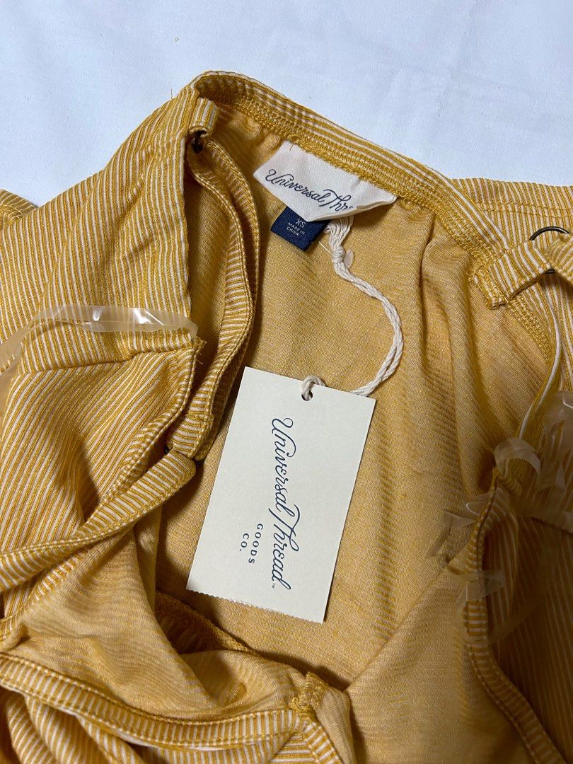 Universal thread yellow online dress