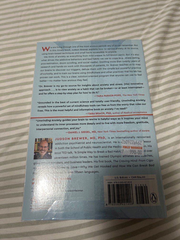 Unwinding Anxiety Judson Brewer Hobbies Toys Books Magazines