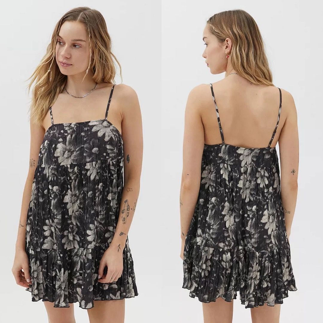 Uo floral tiered babydoll dress online