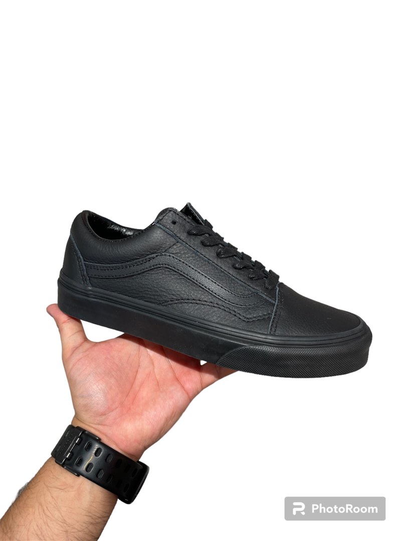 Vans Old Skool Leather Black Black Promo