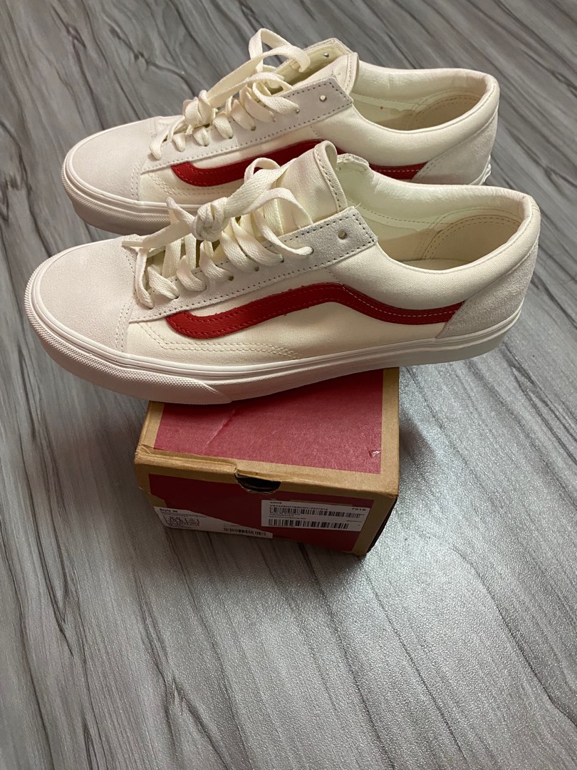 Vans style 36 best sale marshmallow racing red