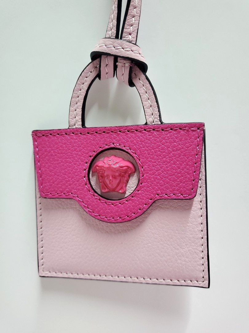 Versace Pink Mirror Bag Charm