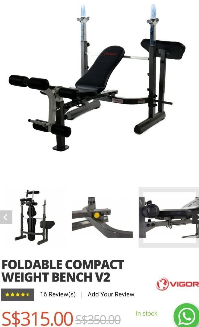 Foldable compact cheap weight bench