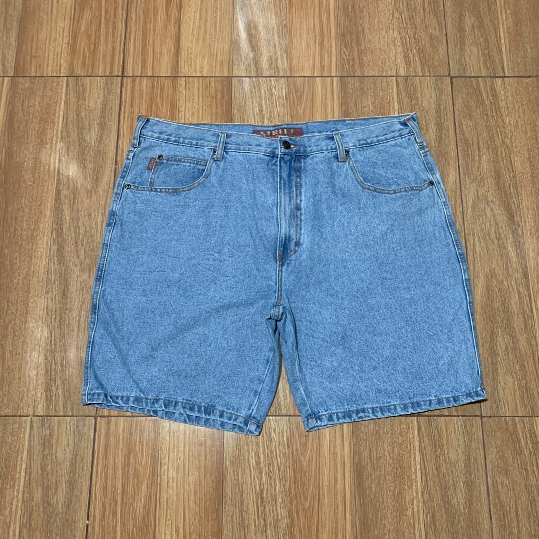 Vintage Street Light Blue Jorts, Men's Fashion, Bottoms, Shorts on