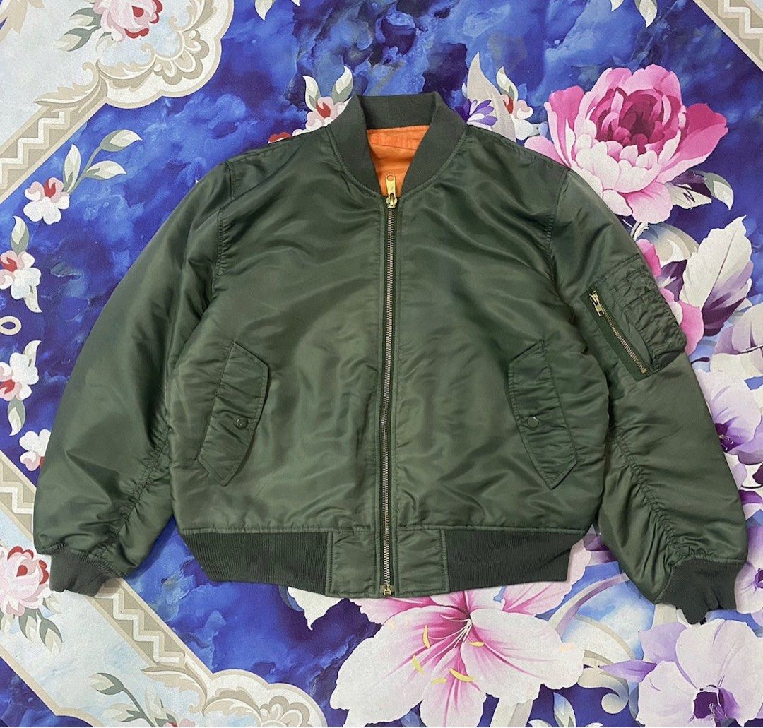 y2k military type MA1 flight jacket N2B MA-1 UV Bomber Jacket