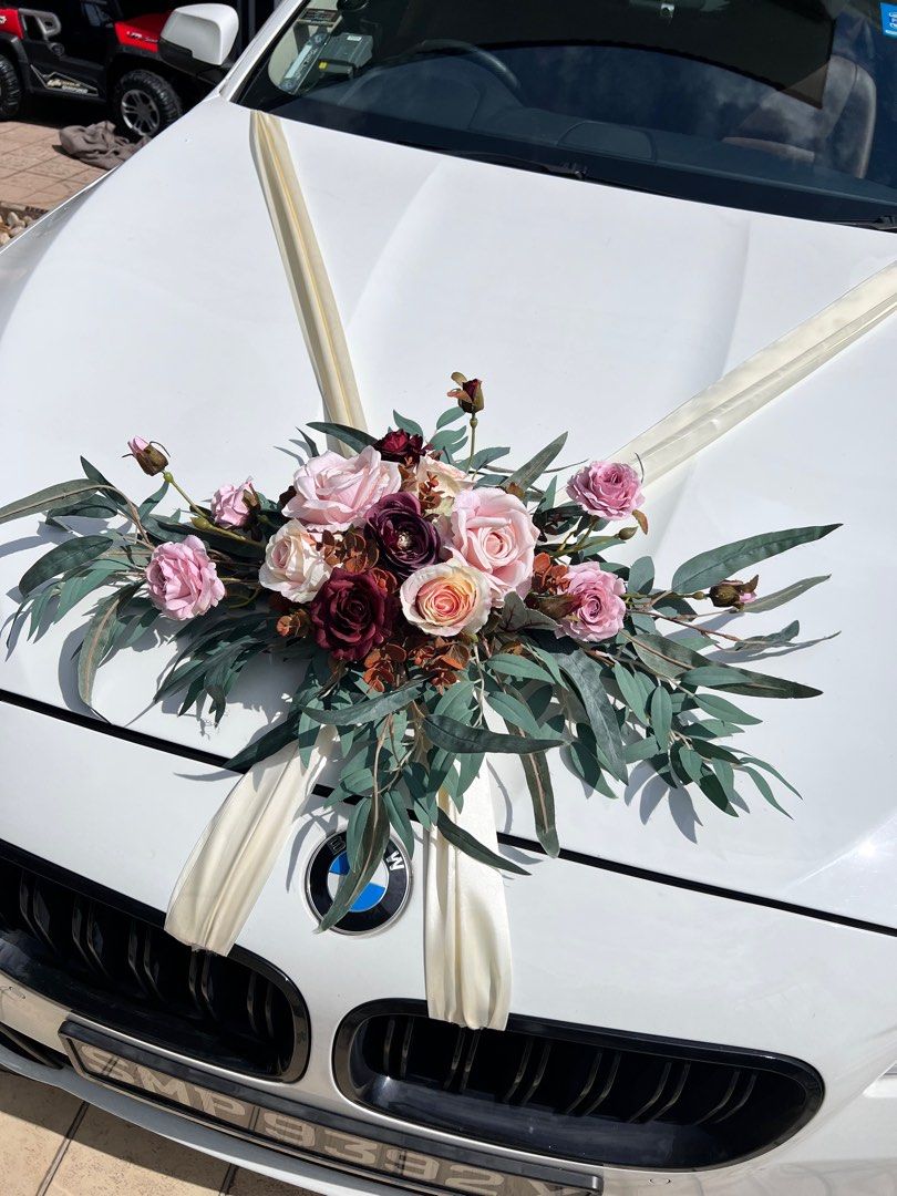 Wedding car decor, Hobbies & Toys, Stationery & Craft, Flowers & Bouquets  on Carousell