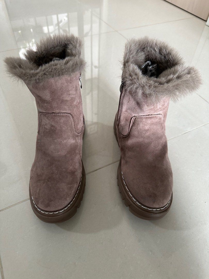 Fur boots clearance size 12