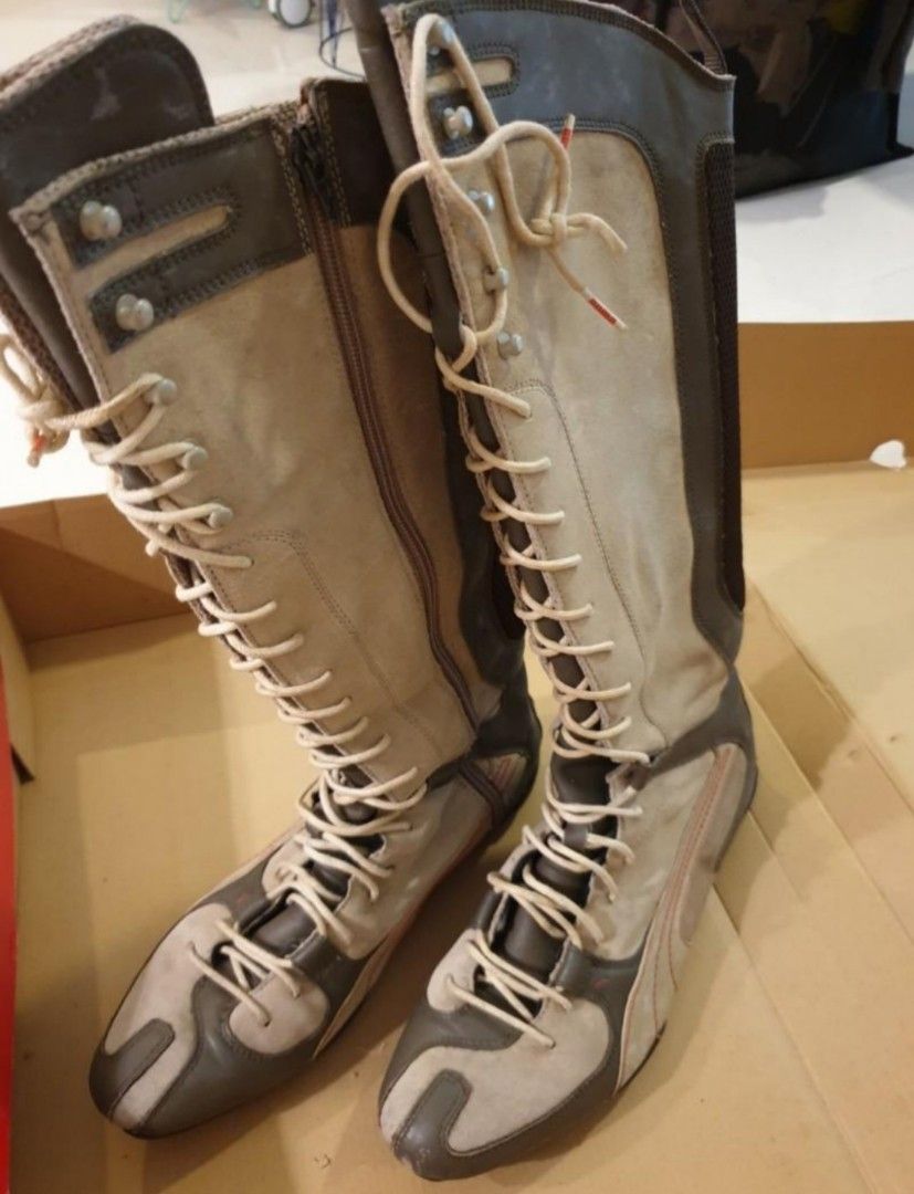 Puma knee high boots hot sale