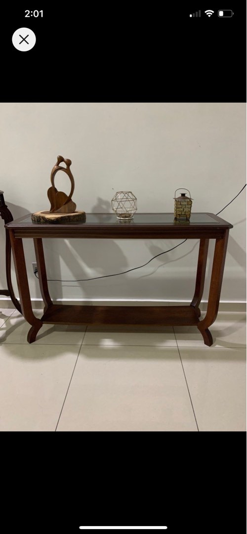 Wooden Console (Johor Bahru), Furniture & Home Living, Furniture