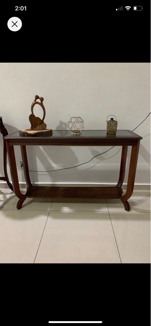 Wooden Console (Johor Bahru), Furniture & Home Living, Furniture