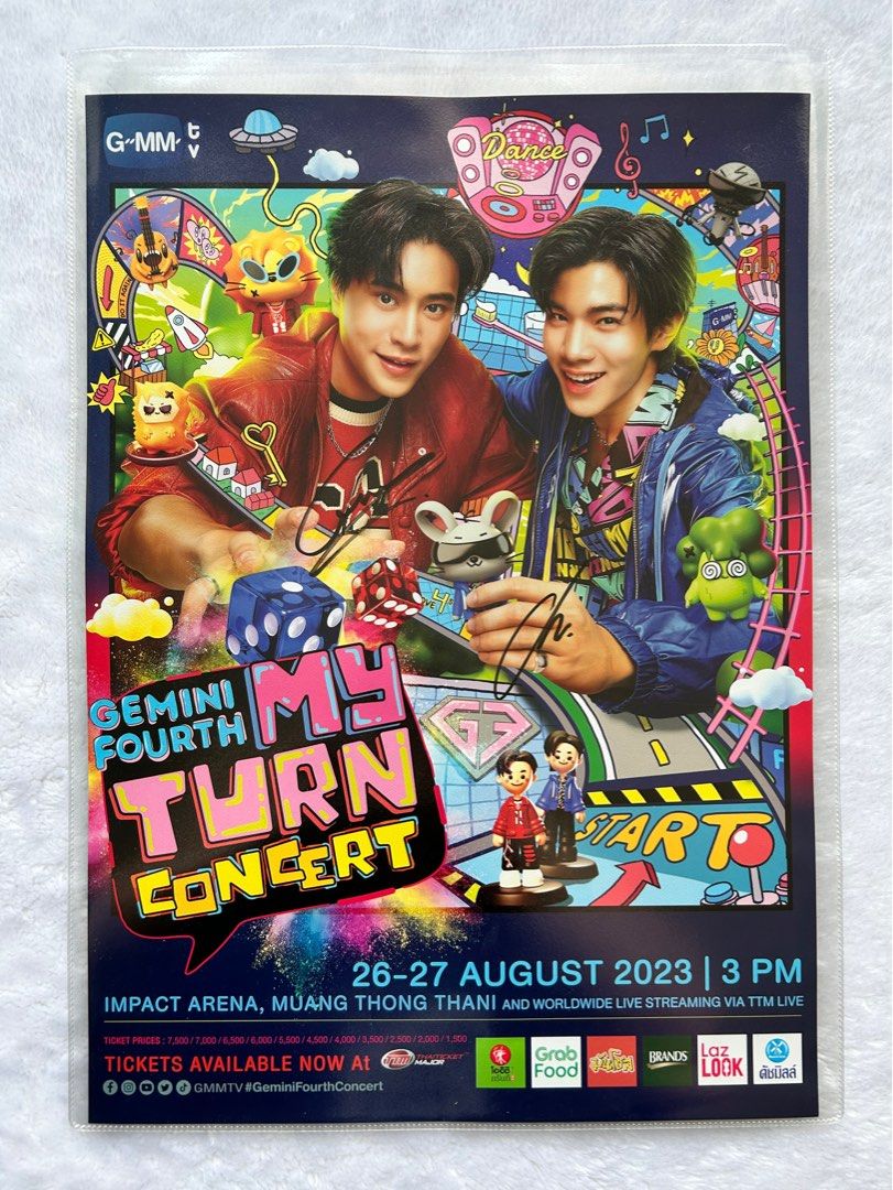 GeminiFourth ポスター GeminiFourth MY TURN CONCERT サイン ポスター