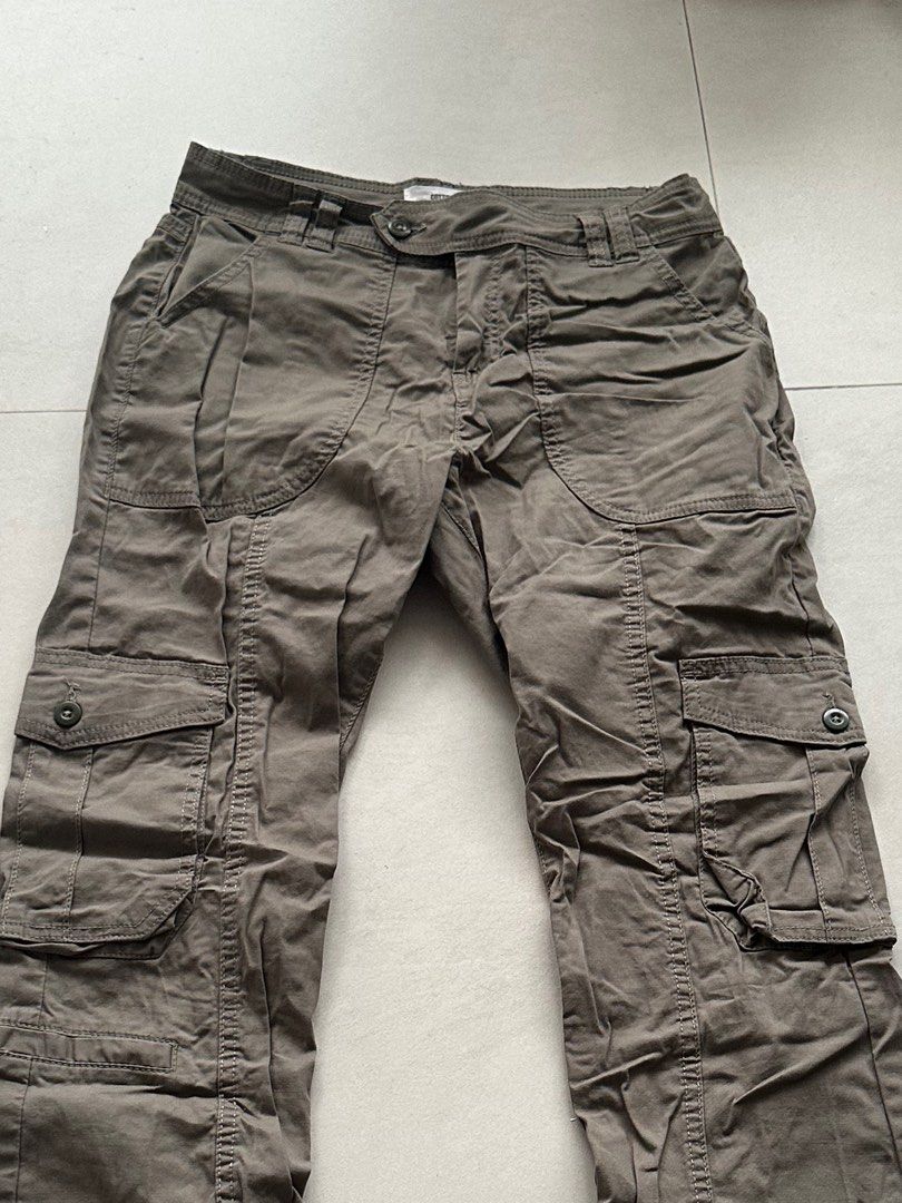 Army Green Cargo Pants, Women's Fashion, Bottoms, Other Bottoms on