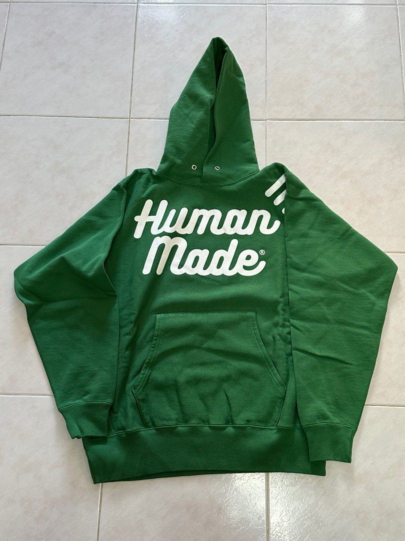 100%new> Human made Pizza Hoody Green size M Made in Japan, 名牌